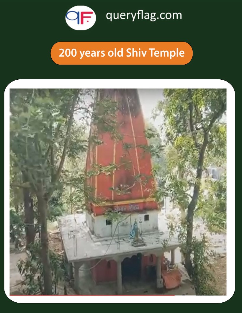 200 years old Shiva temple in Ghaghari dham waterfall