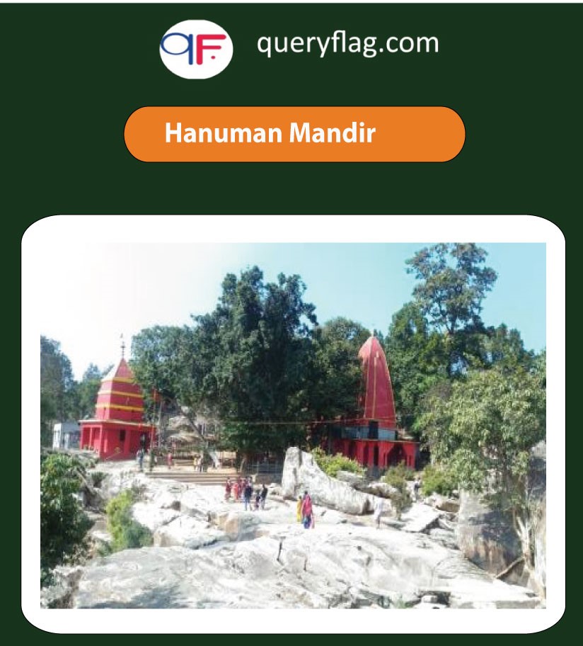 Hanuman temple in  Ghaghari Dham Waterfall