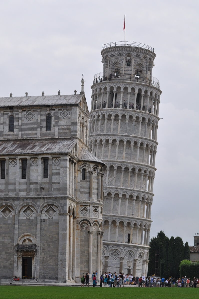 group-reason Leaing view of Pisa Tower