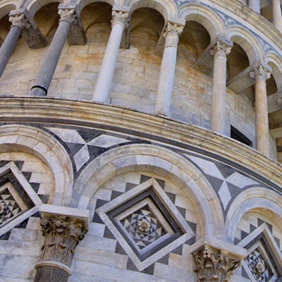 group-design  Buetifull arches design  leaning tower