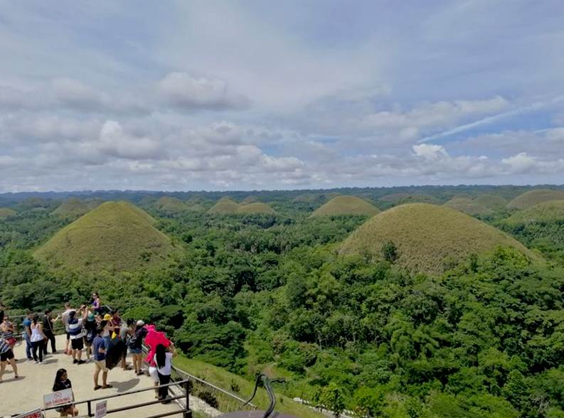 top view from chocolate hill deck