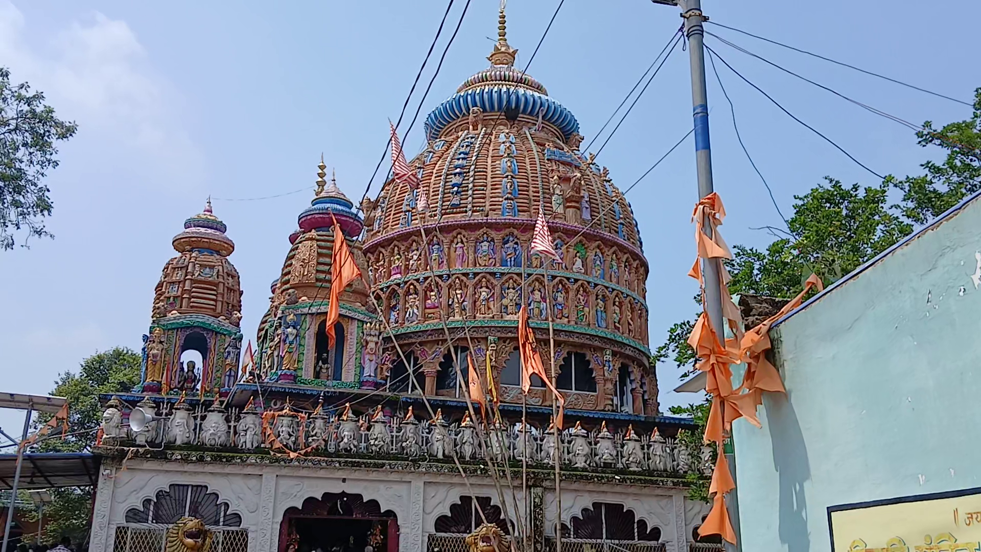 Front view of Dewri Temple