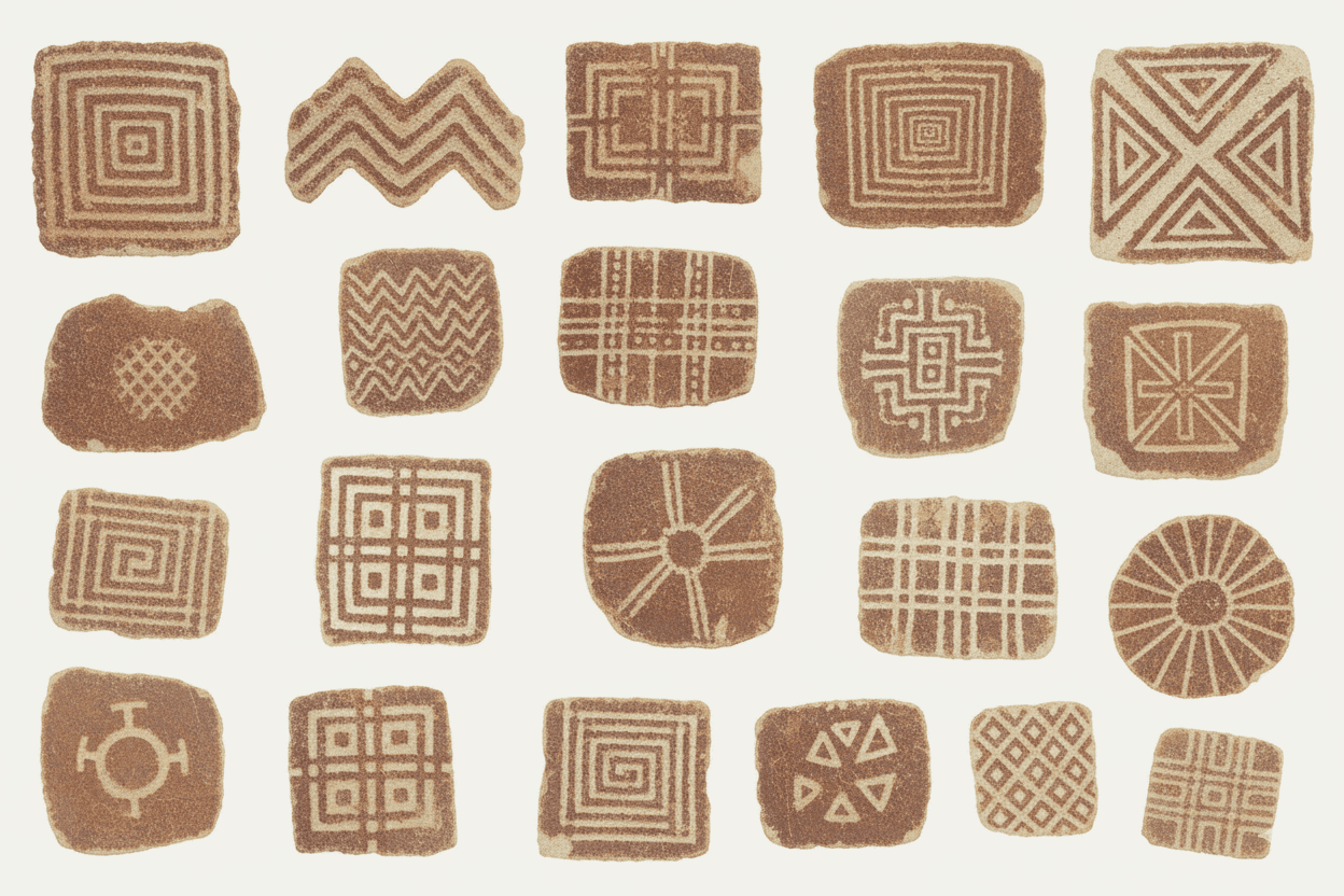 Extract abstract from Isko painting Using google AI Studio