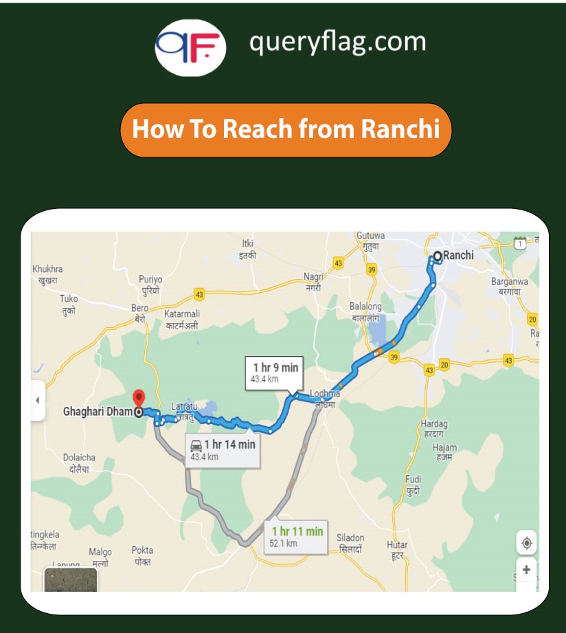 How to Reach Ghaghari Dham Waterfall from ranchi