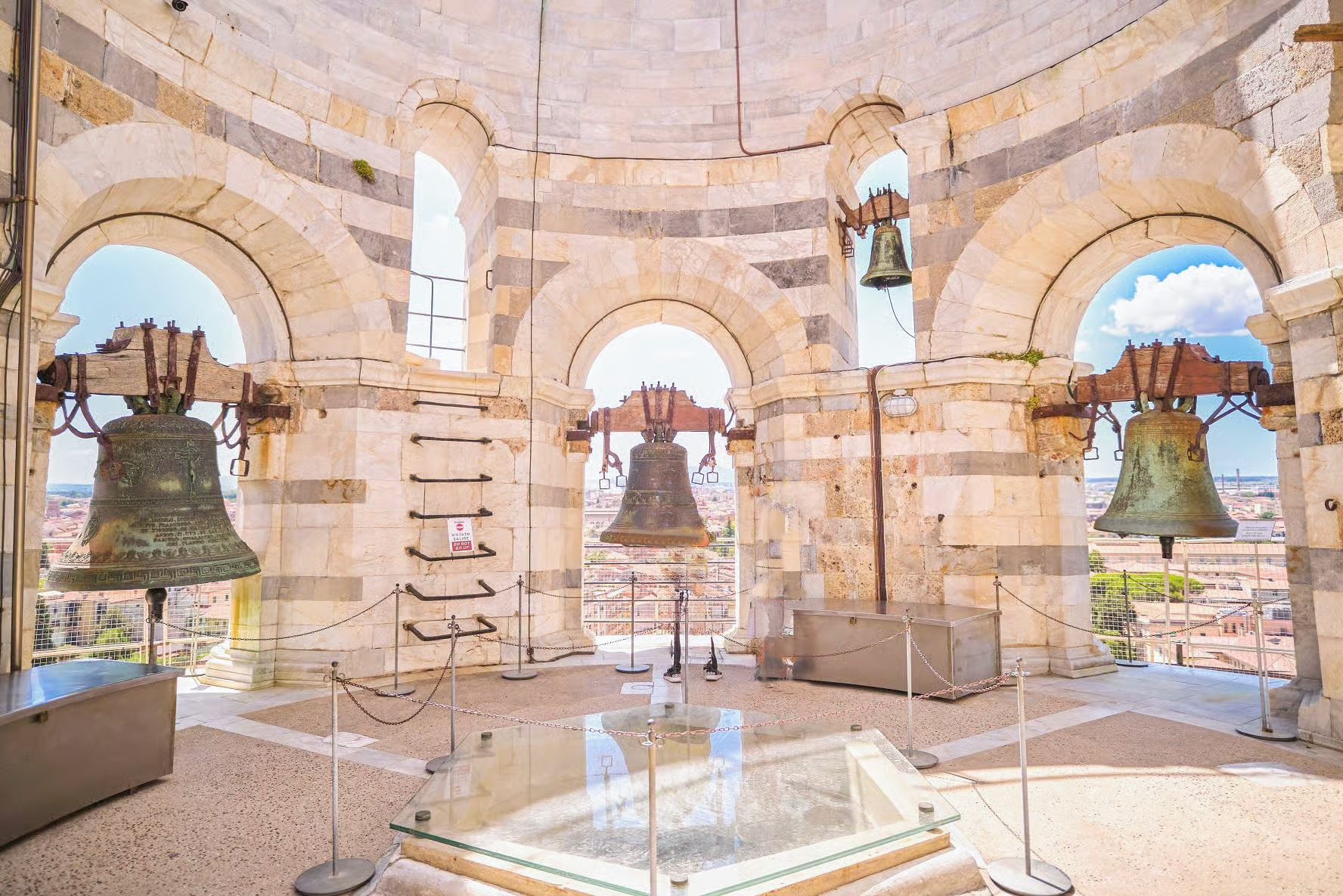 Bell inside view on bell chmember