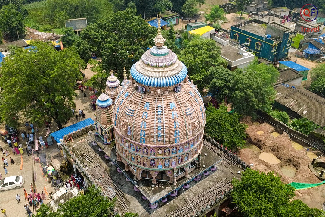 Site top view from drone of Dewri Temple